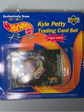 Hot Wheels Kyle Petty Trading Card Set - Blue/Orange Packaging